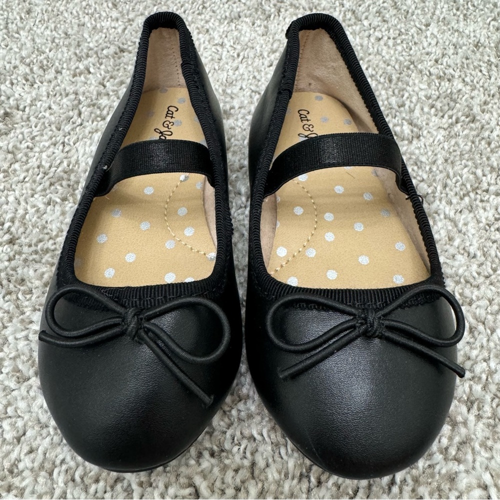 Toddler Girls Matte Black Mary Jane Shoes Size 7
